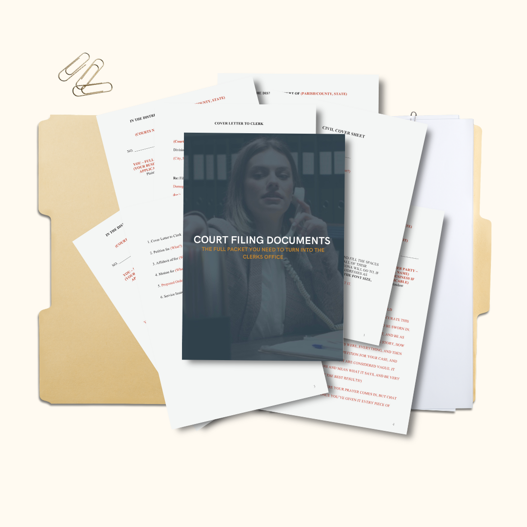 PRO SE COURT TEMPLATES - FULLY CUSTOMIZABLE | FILE WITH THE CLERK - THE LEGAL PLAYBOOK CO