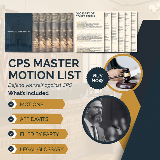 MASTER MOTION & AFFIDAVIT LISTS & FILED BY PARTY | CPS - THE LEGAL PLAYBOOK CO
