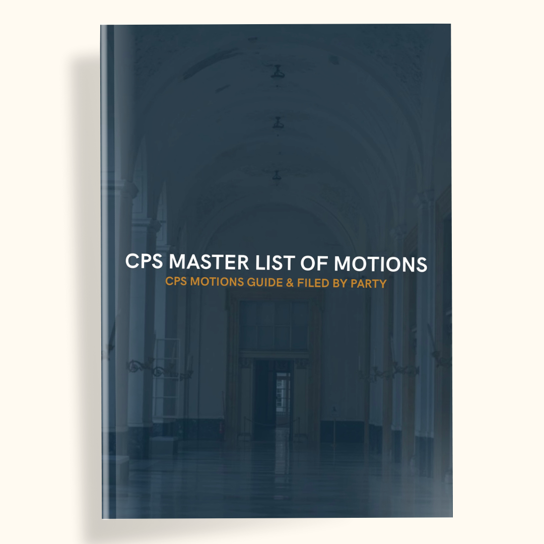 MASTER MOTION & AFFIDAVIT LISTS & FILED BY PARTY | CPS - THE LEGAL PLAYBOOK CO