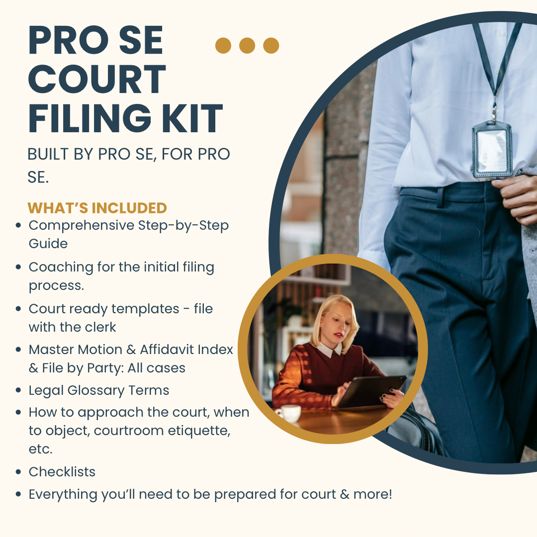 PRO SE COURT FILING KIT: STOP RISKING THOUSANDS. MASTER LISTS FOR FAMILY LAW, CPS, & MORE. - THE LEGAL PLAYBOOK CO
