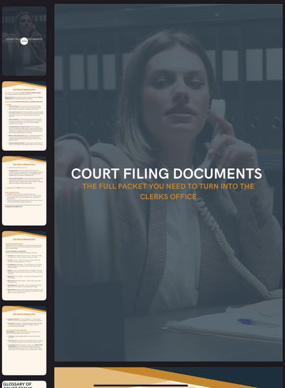 Pro Se Court Legal Forms - Fully Customizable | File With The Clerk