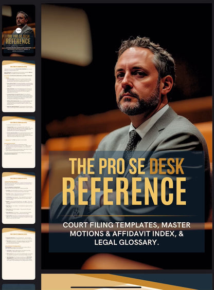 Pro Se Legal Forms & Filing Kit for Bankruptcy